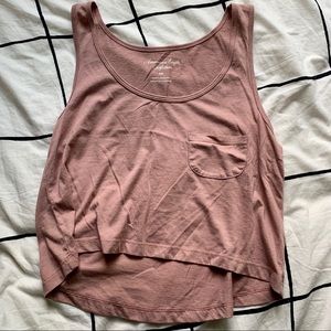 American Eagle | Pink Cropped Tank